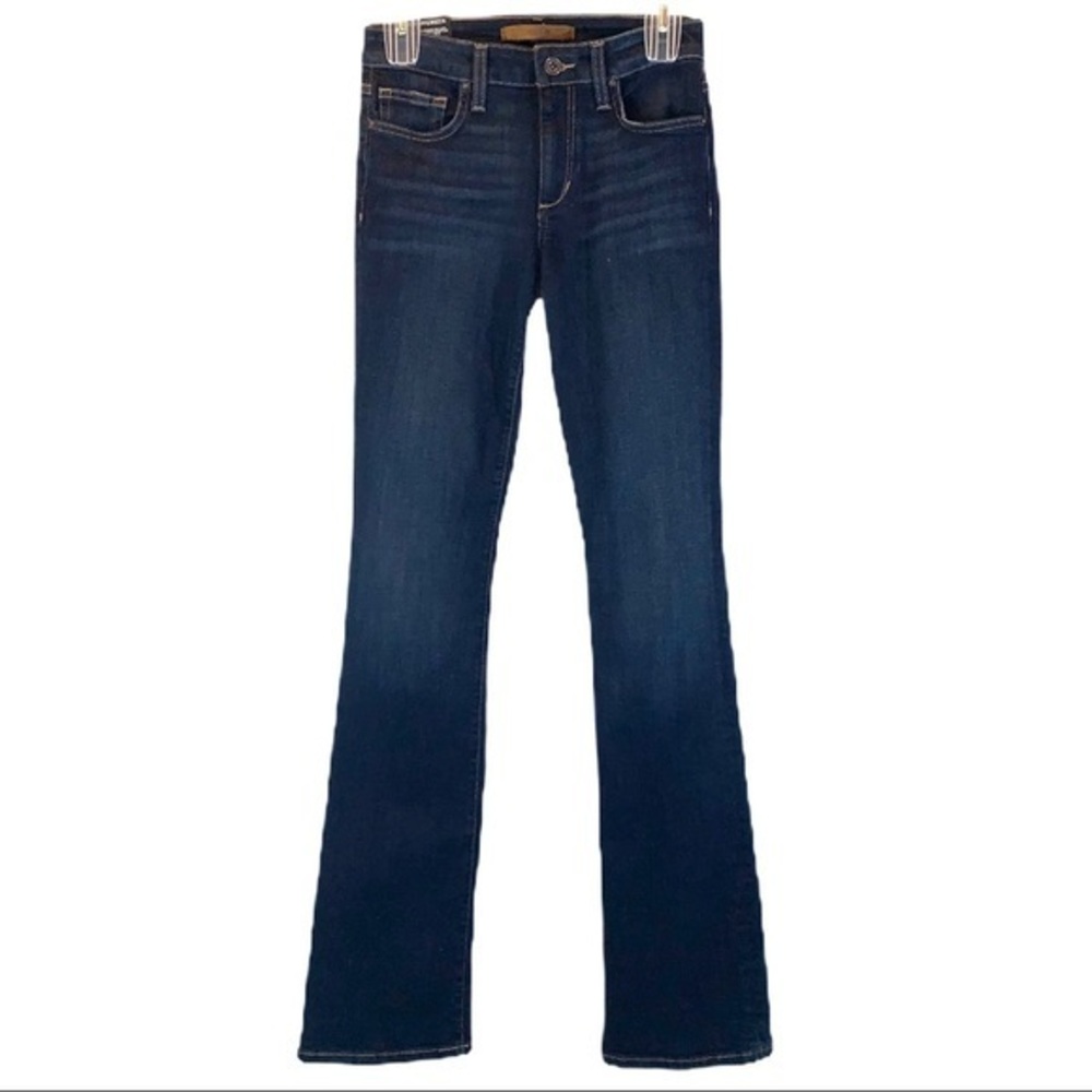 Joe’s sz 25 dark blue Curvy Bootcut stretch jeans